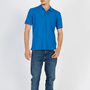 2024 nouveaux hommes pour polos 100% coton séchage rapide coupe ajustée motif solide grande taille Offre Spéciale décontracté conception unie conception vierge - Product Image 2