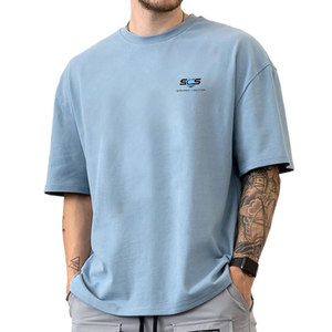 เสื้อยืดโอเวอร์ไซส์สำหรับผู้ชายสมัยใหม่ ทรงหลวม ระบายอากาศได้ดี ผลิตจากผ้าฝ้าย เหมาะสำหรับชุดลำลองสไตล์สตรีทแวร์ในฤดูร้อน - Product Image 1