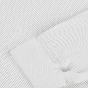Personnalisé haute qualité 320g coton polyester mélangé coupe ample blanc décontracté hommes sweats logo personnalisé - Product Image 5