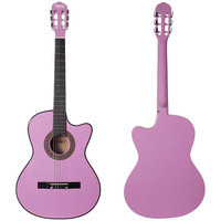 Midex CG-390PU 39 Inch 4/4 Purple Classical Guitar Sapele Neck Indian Rosewood Fretboard Glossy Finish Adjustable Truss Rod