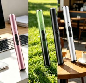 Boîte à cigarettes portable en aluminium de 112 mm, étanche et hermétique, avec logo personnalisé, design moderne et classique, rechargeable pour les voyages - Product Image 2