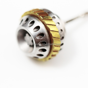 Corona de Reloj de Acero Inoxidable 316L, Turbina CNC Personalizada en Oro de Dos Tonos para Piezas de Reloj Mecánico NH35 NH34 <span class=keywords><strong>SW200</strong></span>, Venta al Por Mayor - Product Image 5