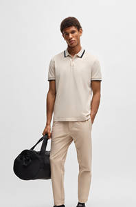 New Fashion High Quality Paddy Active Polo <b>Shirts</b> With Contrast Stripes 100% Cotton Golf & Casual Streetwear Men's Polo <b>Shirts</b> - Product Image 2