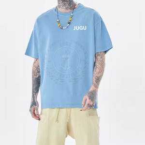 Camiseta de Gran Tamaño para Hombre, de Punto Formal, Personalizada con Etiqueta Privada, de Poliéster/Algodón, para Usar en Verano - Product Image 3