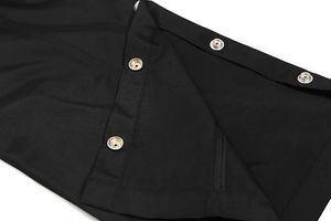 Pantalones de chándal desgastados de pierna ancha, ropa de calle con lavado ácido, Botón lateral, pantalones de hombre Jogger sueltos personalizados - Product Image 6