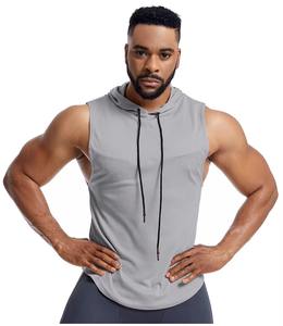 Camiseta sin mangas de poliéster con logotipo personalizado para hombre, chaleco deportivo transpirable para entrenamiento de gimnasio, ajuste informal (talla de EE. UU.) - Product Image 6