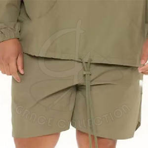 Nuevo Conjunto de Chaqueta y Pantalones Cortos de Invierno para Hombre, Diseño Personalizado, Tela de Forro Polar con Cierre Reflectante y Logotipo Personalizado - Product Image 5