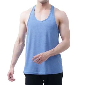 Camiseta sin Mangas para Hombre de Alta Calidad, Hecha a Medida, Ligera y Transpirable, Antiarrugas, Estilo Casual, Precio al por Mayor - Product Image 2