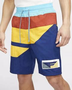 Ensembles de jogging décontractés pour hommes, design personnalisé, blocs de couleurs, tendance, sweat à capuche et short, ensemble deux pièces, collection été Offre Spéciale - Product Image 4