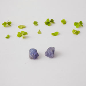 Tanzanita de piedra natal natural con anillo de banda lisa Cz-Anillo de Punta chapada en oro y plata 925-Anillo de mujer - Product Image 5