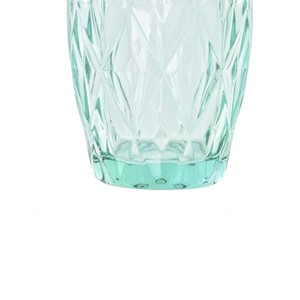 Jarrón de cristal de 240ml con relieve turquesa, diseño intrincado para decoración del hogar - Product Image 3