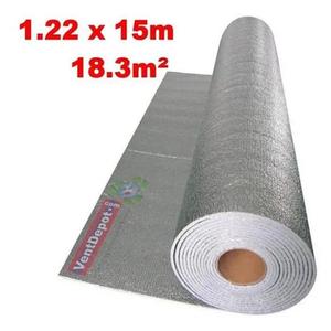 Aislamiento Térmico para Ductos, MXCRA-004, 1.22m x 15m, 3mm de Espesor, -51 a 82C, Metalizado de 0.1mm, Microceldas de 3mm, Metalizado - Product Image 1