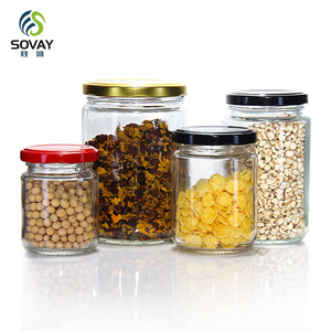 500 мл 600 мл широкополая круглая стеклянная банка для хранения продуктов, используемая для хранения кимчи, джема, масла, меда стеклянная банка с герметичной металлической крышкой - Product Image 2