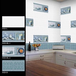 Carreaux muraux en céramique brillants modernes 300x600mm, installation par colle, usage intérieur et extérieur, applications pour supermarchés et villas - Product Image 6