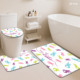 Custom Printed Carpet <b>Bathroom</b> Rug <b>Set</b> for <b>Bathroom</b> Non-Slip Shower Curtain Bath <b>Mat</b> - Product Image 3