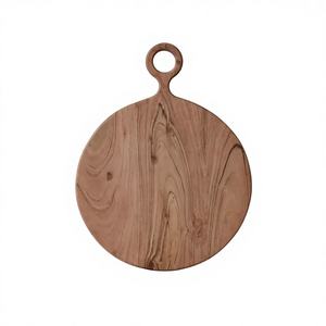 Planche à découper rectangulaire en bois d'acacia massif, écologique, fabriquée à la main, durable, en bois de rose, pour la vente en gros KALATRI, compatible lave-vaisselle - Product Image 1