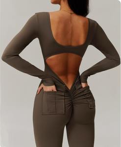 Mono Deportivo de Una Pieza para Mujer, Lujoso y Sexy, Control de Abdomen, Ropa Deportiva sin Costuras, Traje de Gimnasio, Body para Mujer - Product Image 5