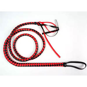 Látigo de equitación hecho a medida 6 pies, 8 pies, 10 pies, 12 pies látigo de toro 12 trenzas cuero de vaca vientre y refuerzo diseño ligero - Product Image 5