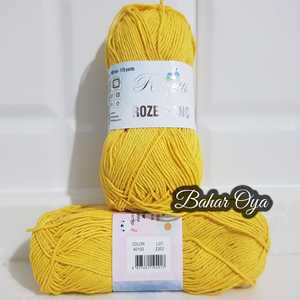 Rozetti 40103 Fil de coton jaune Rose-Pç Collection Fibre naturelle de qualité supérieure pour la couture et l'artisanat - Product Image 1