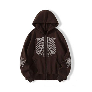 Sweats à capuche personnalisés avec strass Sweats à capuche avec strass de qualité supérieure pour hommes Unisexe - Product Image 1