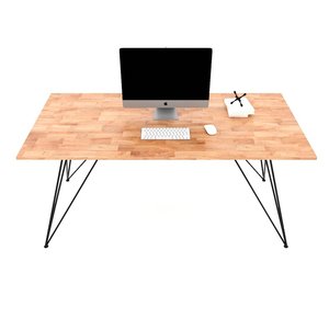 Minimalist Design Office/Bedroom <b>Computer</b> <b>Table</b> 140x80cm Powder-Coated Steel Legs BGD68061 - Product Image 5