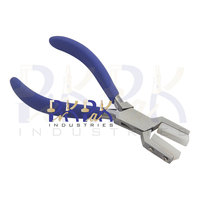 Alicates de sujeción de anillos de acero inoxidable de 140 mm con mordazas de nailon y mangos de espuma mate con resorte para engarzar, fabricación de joyas, manualidades DIY y anillos de retención