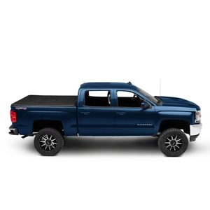 4x4 impermeable vinilo negro/PVC suave tri-fold cubierta de cama de camión para Ford Ranger para Hilux Revo <span class=keywords><strong>Vigo</strong></span> y Chevy Silverado - Product Image 4