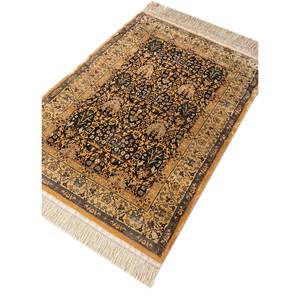 Tapis en soie noués à la main Gulmarg, motif floral rouge et orange, pour la décoration de la maison, du salon ou du couloir, taille 9x12, pour adolescents - Product Image 2