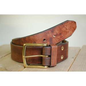 Ceinture formelle pour homme en cuir de vache, boucle en acier, impression de logo personnalisée, écologique, légère, très confortable, luxe, cadeaux - Product Image 1