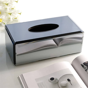 Caja de pañuelos de acero inoxidable para el hogar, Hotel, Bar, decoración de mesa, caja de pañuelos vacía, caja de pañuelos de venta más vendida - Product Image 6