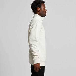 เสื้อฮู้ดแขนยาวแบบซิปครึ่งแขนผ้าคอตตอนแท้350/400 GSM สีพื้นออกแบบได้ตามที่ต้องการ - Product Image 5