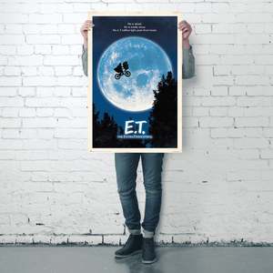 Design minimaliste E.T. Affiche de la comédie extraterrestre (États-Unis) - Product Image 5