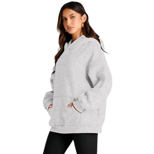 Sweat à capuche grande taille unisexe, sweat-shirt épais en polaire, haut à capuche surdimensionné pour les sports décontractés et le streetwear - Product Image 4
