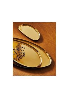 Bandeja DE SERVICIO DE METAL hecha a mano con ilustraciones detalladas para decoración de mesa de ofrendas espirituales o necesidades de hospitalidad - Product Image 5