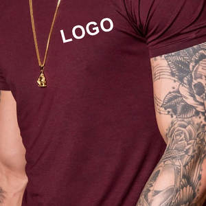 T-shirts pour hommes, performance sportive, entraînement, évacuation de l'humidité, séchage rapide, 100% coton, logo personnalisé, coupe ample, vêtements de sport en gros - Product Image 3