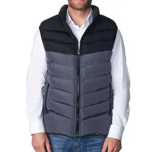 2025 nuevo estilo de invierno para hombre, chaqueta con cuello levantado, chaleco de diseñador personalizado, Puff de burbujas, moda, Jacect de lona sin mangas - Product Image 1
