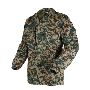 Veste de chasse camouflage numérique pour homme, manches longues, vêtements de terrain utilitaires, coton rip-stop, polyester, manteau personnalisé OEM - Product Image 6