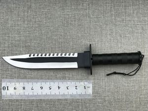 הישרדות רמבו סכין 97mm אורך להב עם עור נדן הישרדות ערכת ומצפן עם תיבת אריזת יד עשה