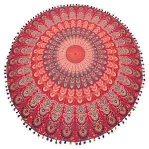 Prix de gros personnalisé imprimé rond serviette de plage médaillon jeter Hippie Mandala Roundie serviette ronde Mandala tapisserie plage jeter - Product Image 6