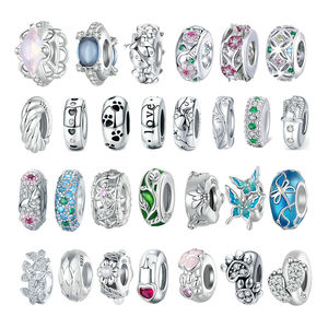 높은 보석 925 스털링 실버 포용 부적 꿀벌 스페이서 구슬 DIY 구슬 팔찌 매력 보석 액세서리 - Product Image 1