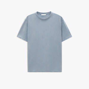 Venta al por mayor 260gsm camisetas de peso pesado para hombres microfibra algodón hombro caído talla grande con manga corta 100% algodón - Product Image 4