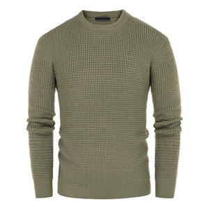 Pull décontracté pour homme avec une sensation de fil doux pour un style d'hiver décontracté Pull en tricot au design simple pour homme - Product Image 4