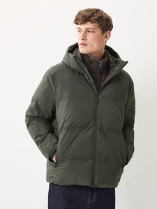 Venta al por mayor por encargo de los hombres de invierno chaqueta acolchada con capucha ligero aislado cálido acolchado transpirable a prueba de viento al aire libre ropa deportiva - Product Image 3