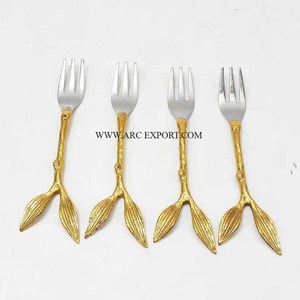 ชุดมีดแบนสำหรับตกแต่งโต๊ะในครัวดีไซน์วินเทจชุดมีดขัดกระจกแบบคลาสสิก - Product Image 5