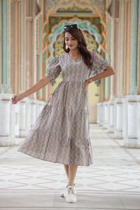 Vestido Largo Indio de Algodón Hecho a Mano, Ecológico, Estilo Bohemio, para Mujer, Ropa de Fiesta, Verano, Moda Étnica, Cintura Natural, Lavable - Product Image 4