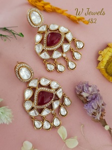 Pendientes de lujo para fiesta con aspecto barroco, conjunto de pendientes de lujo para mujer, pendientes de fiesta para regalo - Product Image 2