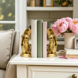 Porte-livres Bally en finition or de qualité supérieure pour étagères, présentoir de bureau et idée cadeau pour les amateurs de danse, vente en gros en provenance d'Inde - Product Image 4