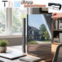 Film adhésif pour fenêtre anti-UV 99% isolation thermique nano-céramique effet miroir unidirectionnel pour vitres résidentielles, bureaux et devantures de magasins