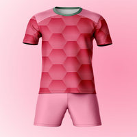 Maillot de football personnalisé à col rond et manches courtes, respirant, séchage rapide, léger, en tissu 100 % polyester, imprimé sur demande