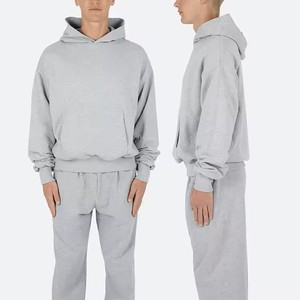 Alta calidad bordado en relieve Logo poliéster/algodón personalizado Unisex pulóver cordón hombres Invierno Polar Regular Fit - Product Image 4